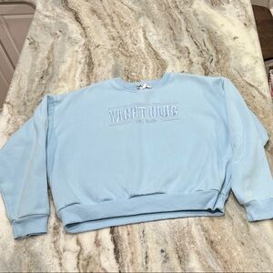 Princess Polly Light Blue Yacht Club Sweatshirt